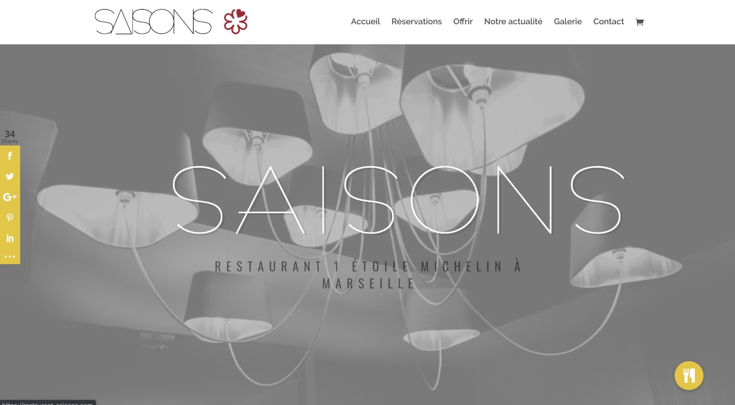 esempio di sito web di un ristorante