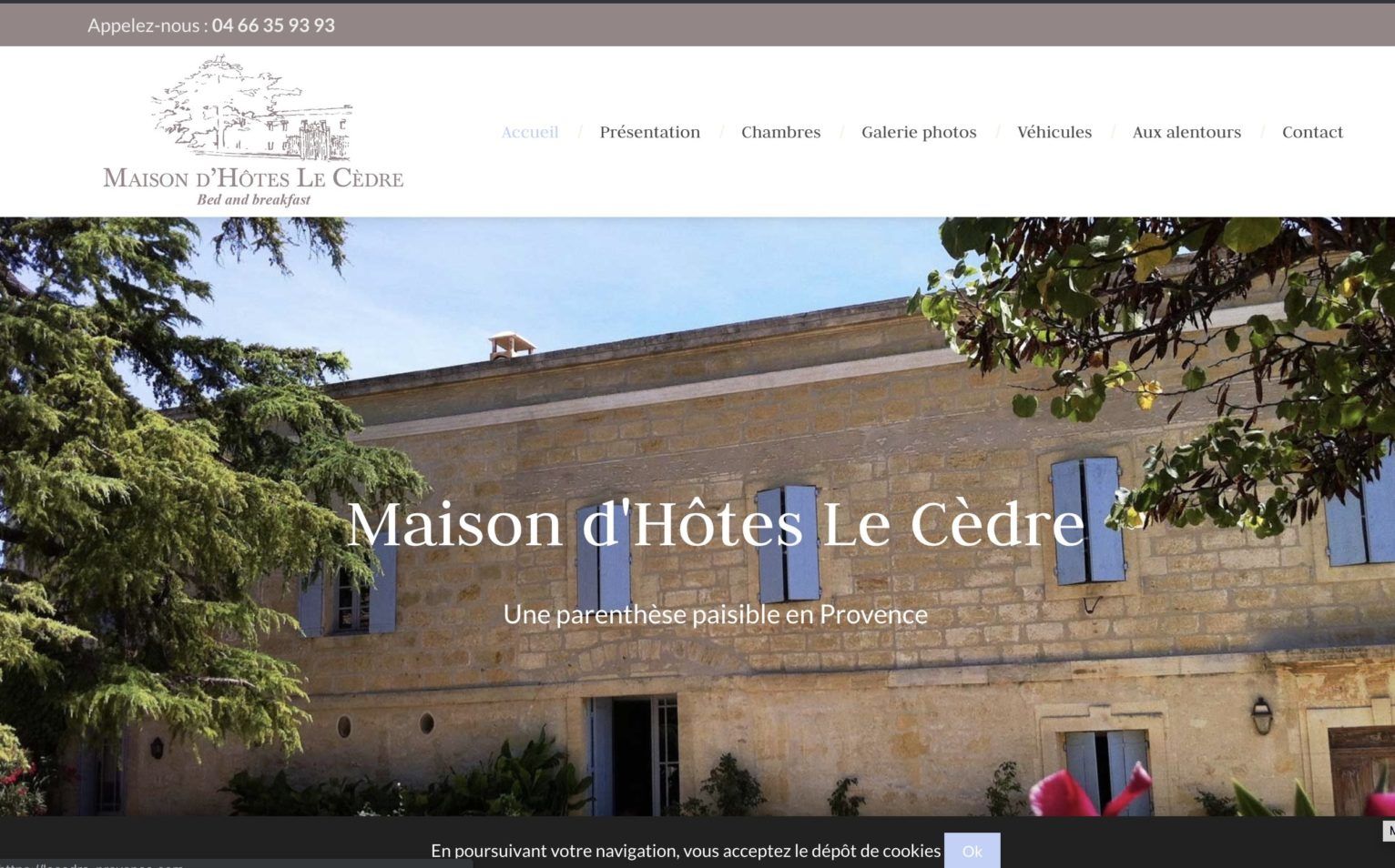 exemple site chambre hote