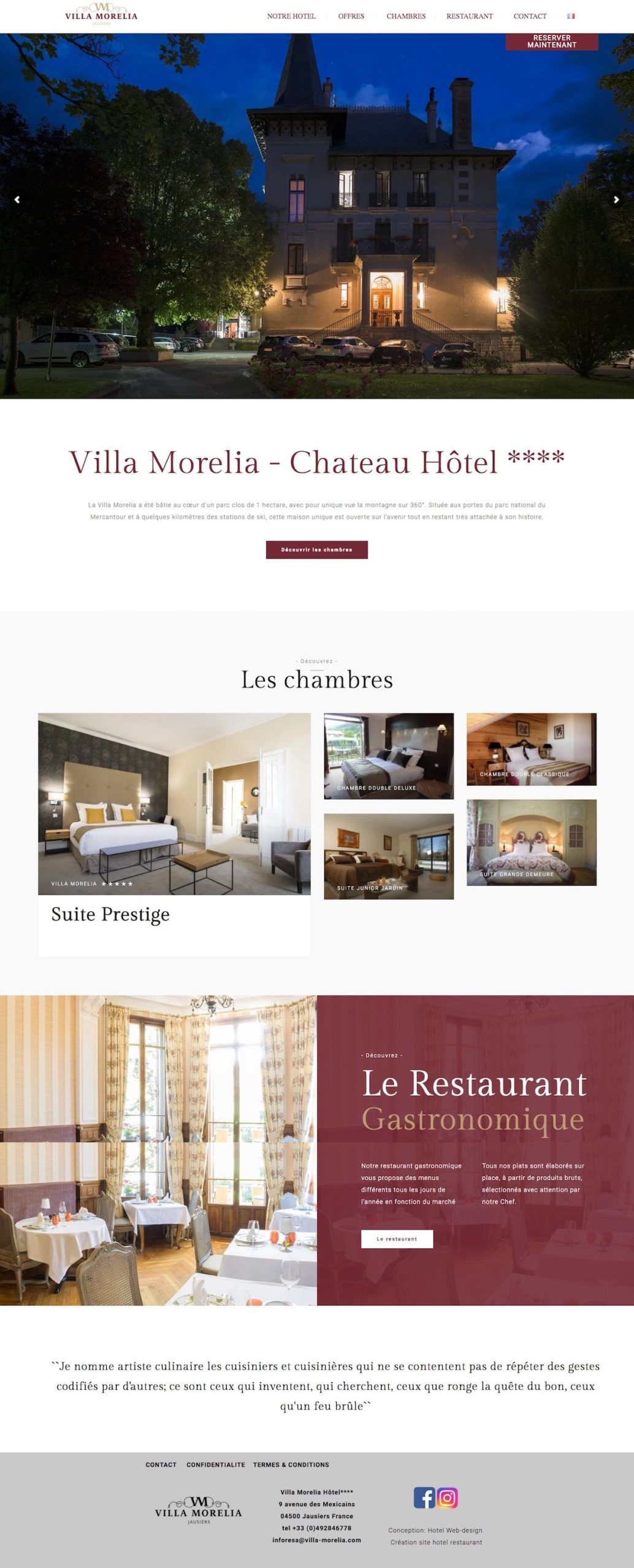 creazione sito internet hotel 4 etoiles