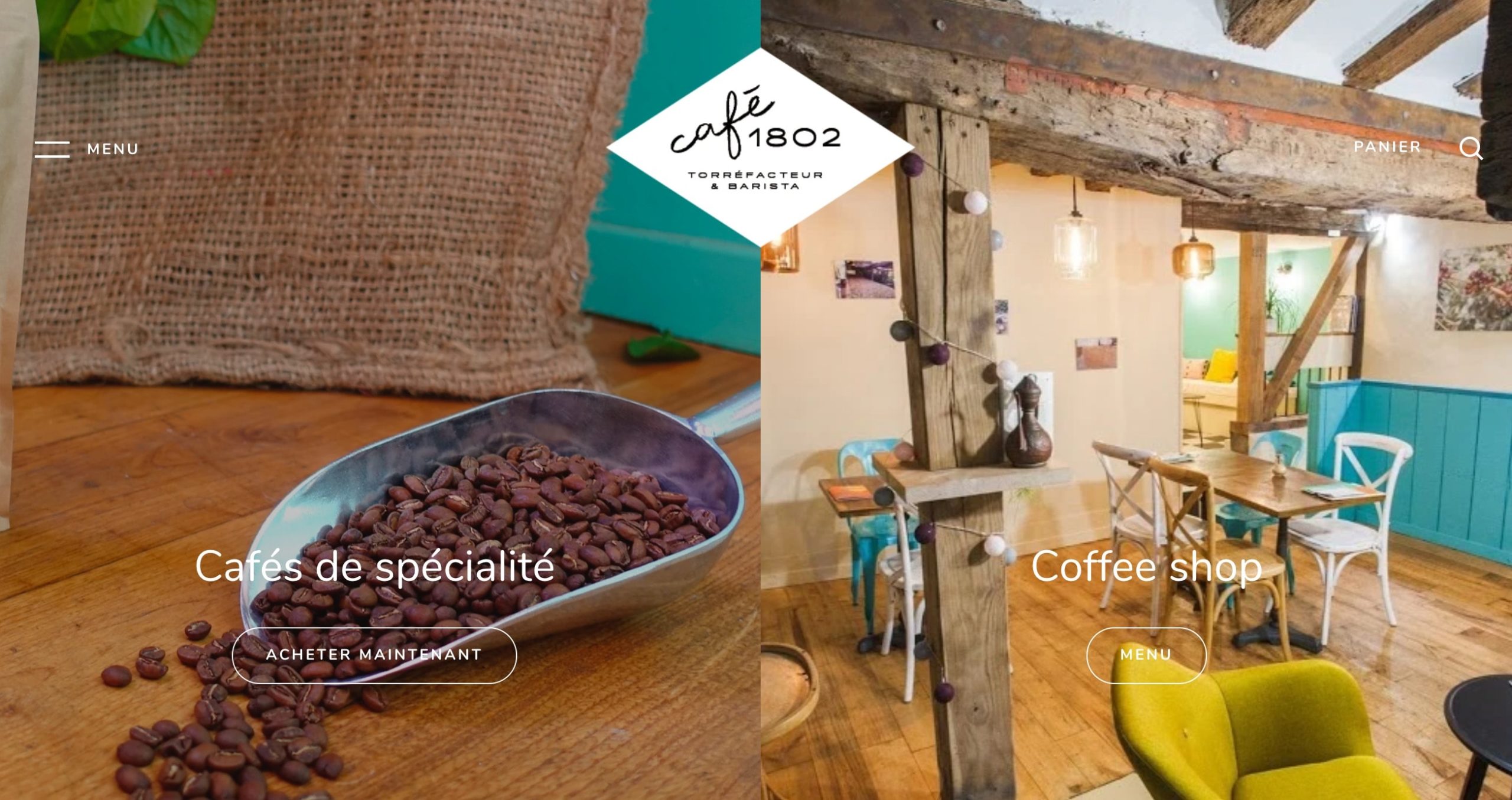 sito web del caffè 1802