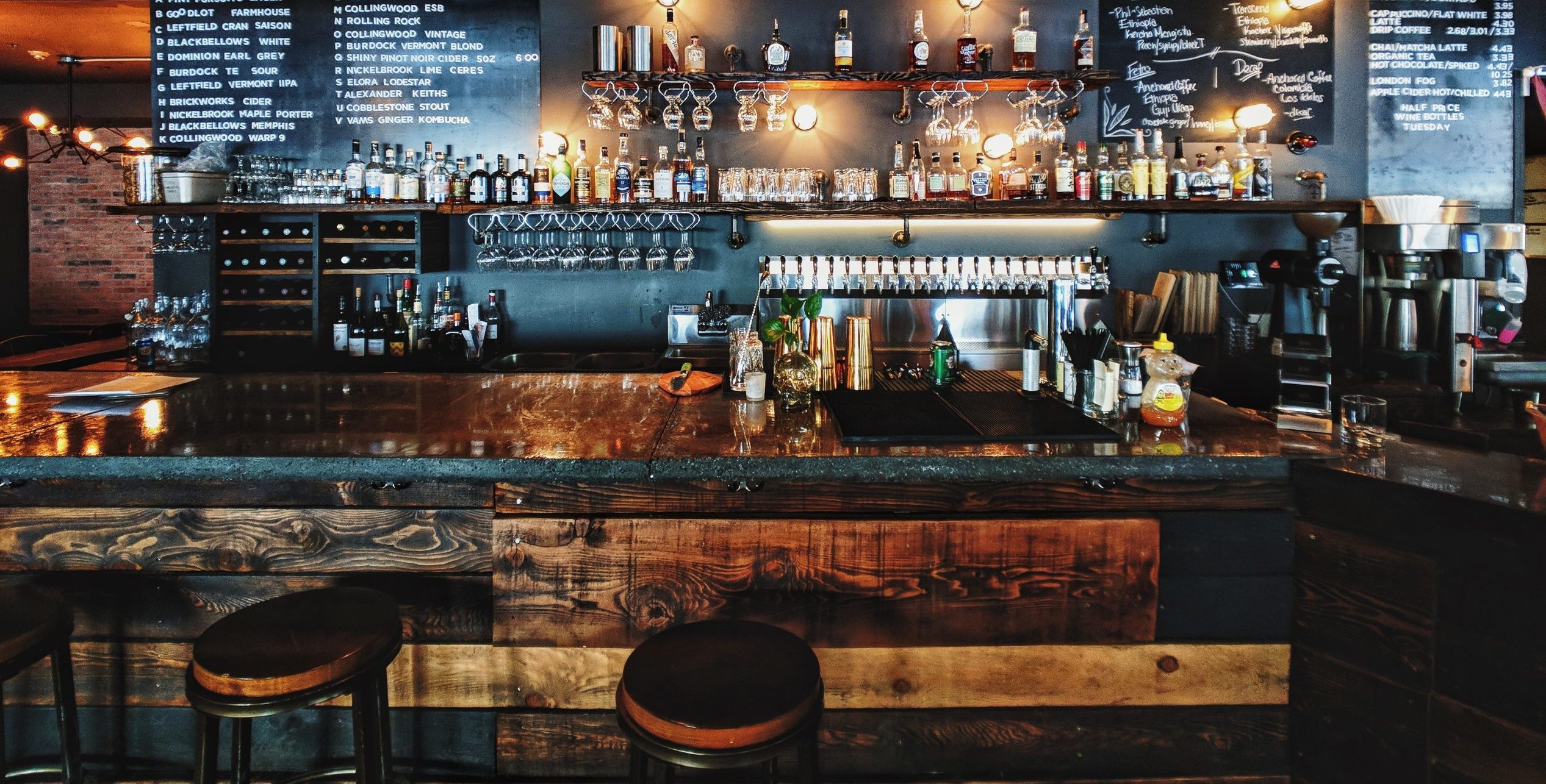Examples of sites for bars and cafes