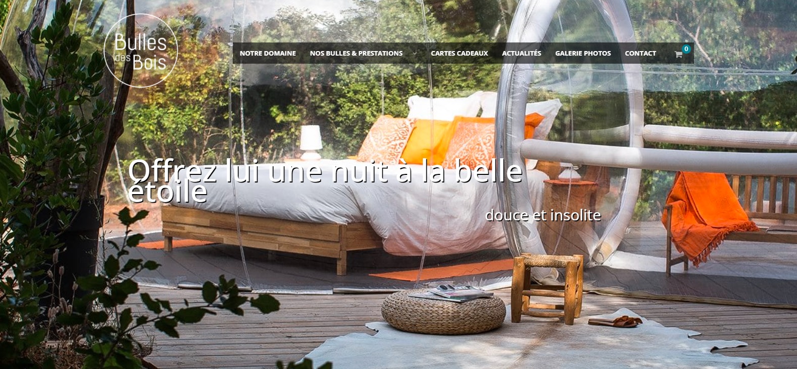 Example of an unusual accommodation website