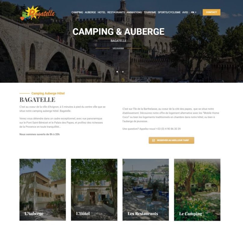 Création de Site Internet pour un camping
