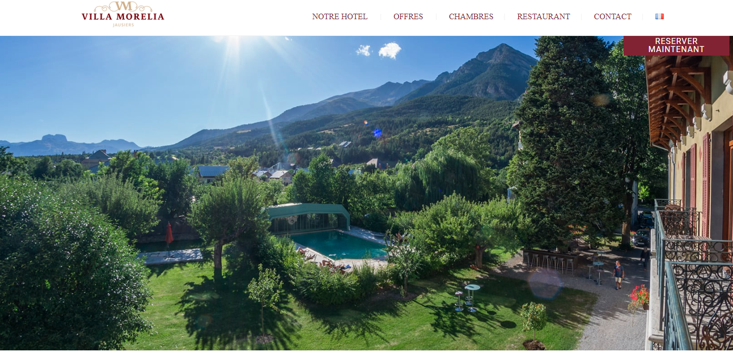 sito web della villa un esempio