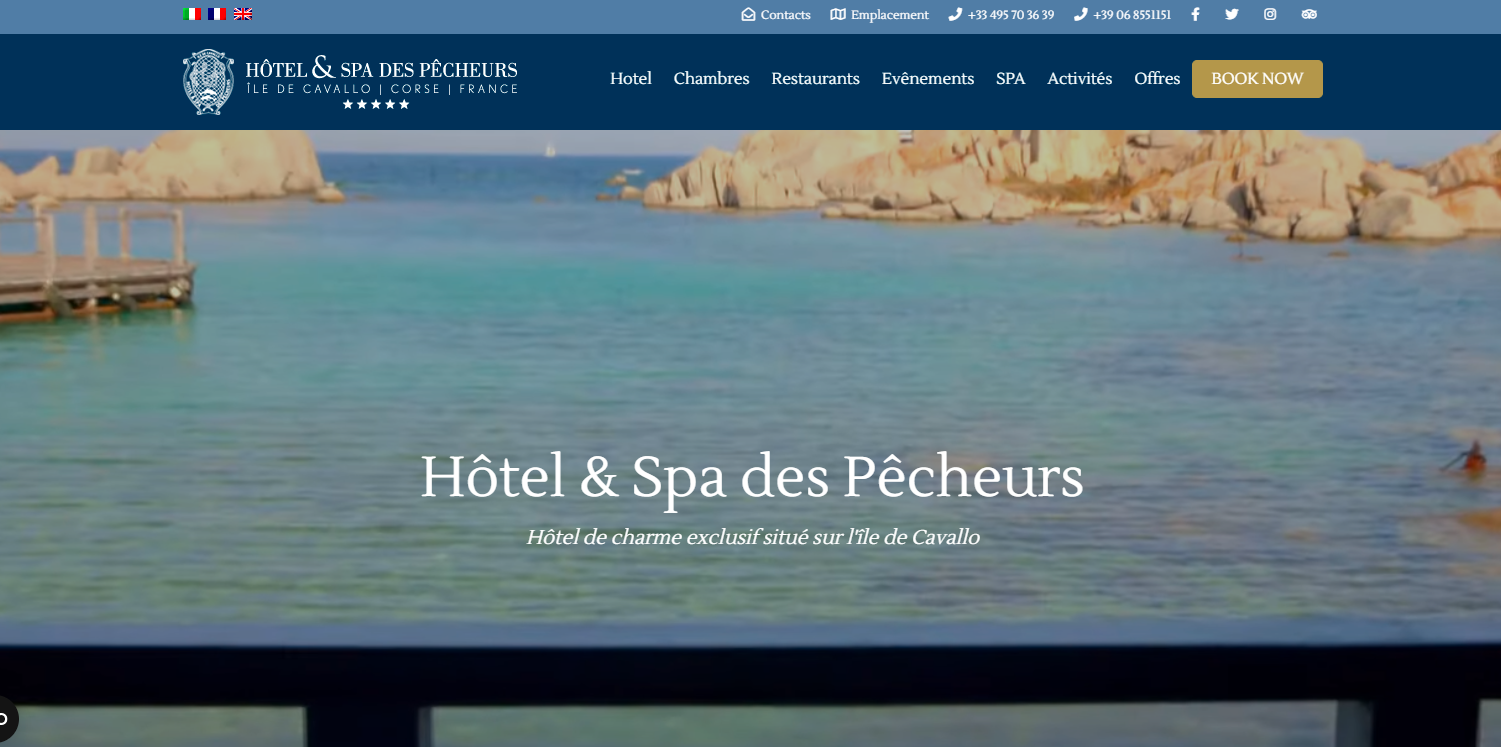 example 5 holiday village website
