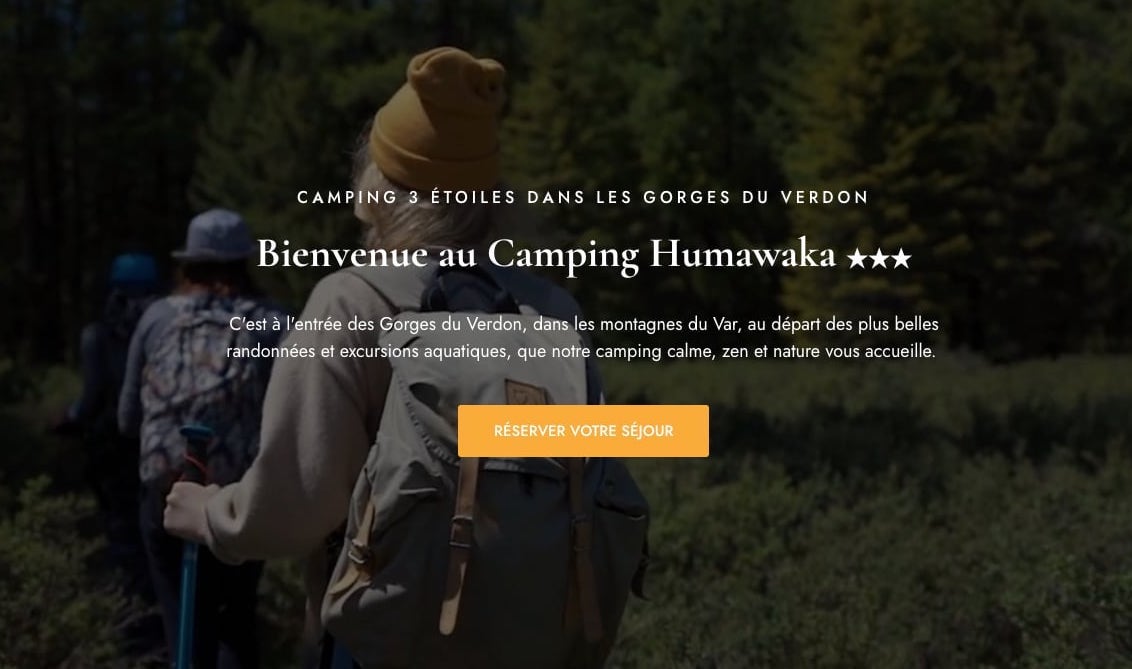 Création de Site Internet pour un camping nature