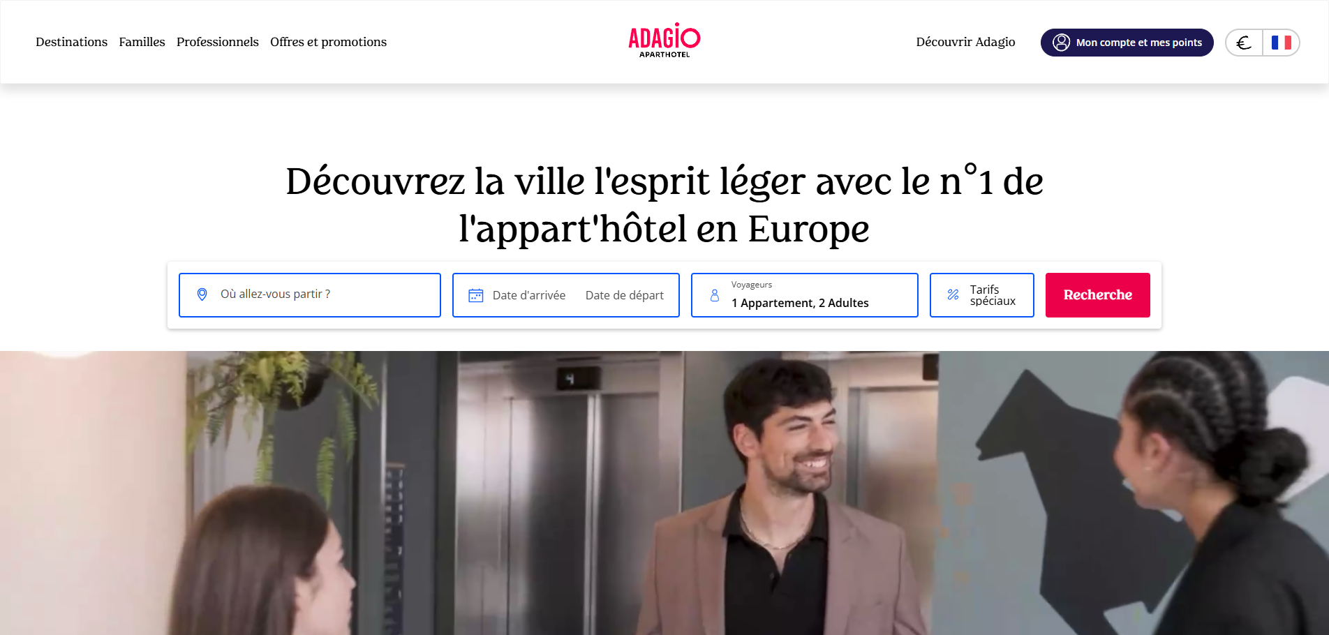 ejemplos de sitios web de hoteles-apartamentos: adagio-city.com