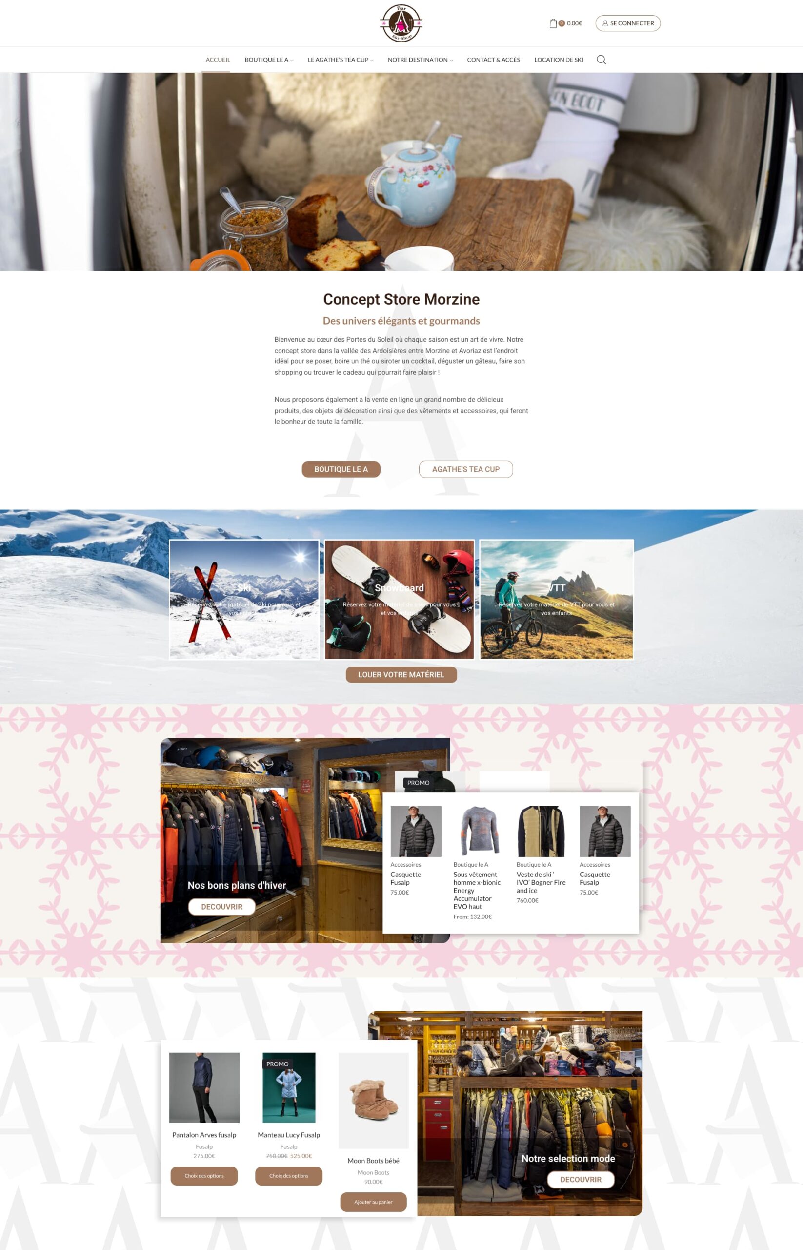 Página web para concept store